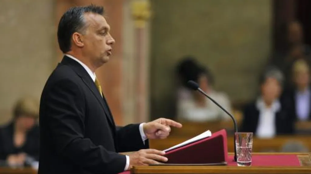 Viktor Orbán v parlamentu