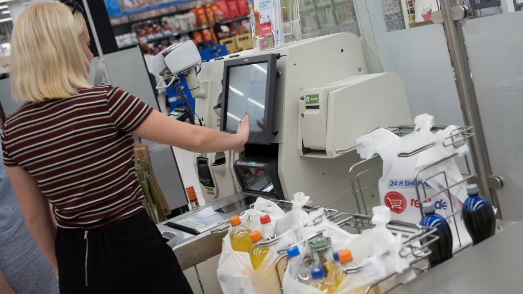 Samoobslužná pokladna v Německu