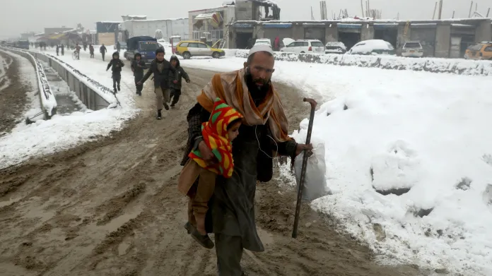 Sněžení v posledních dnech zasáhlo Afghánistán