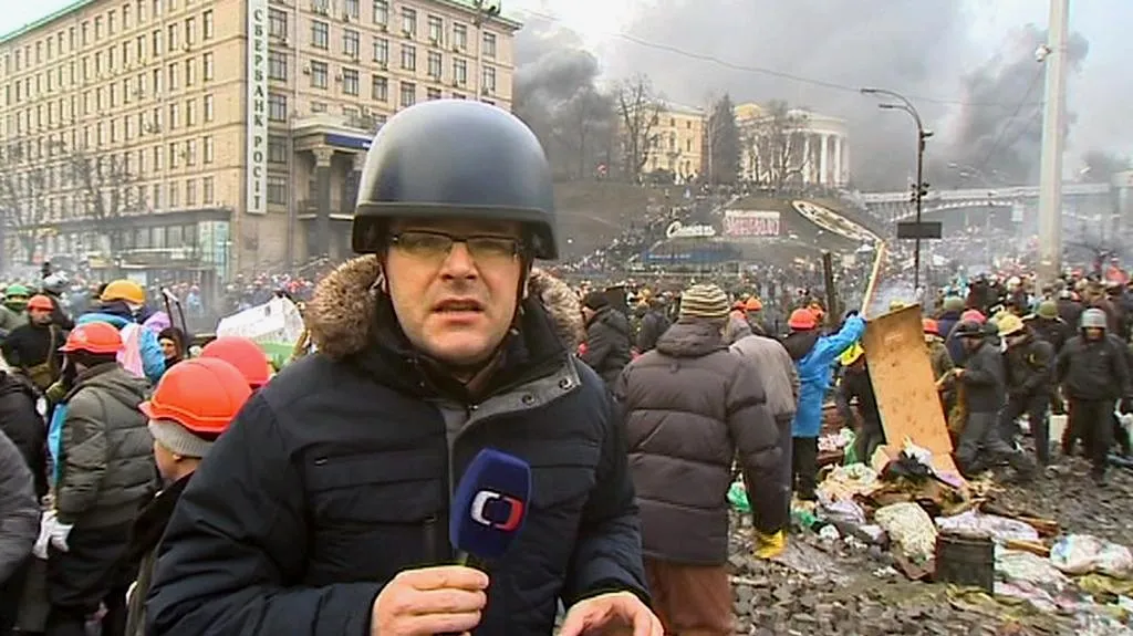 Josef Pazderka jako zpravodaj na Ukrajině