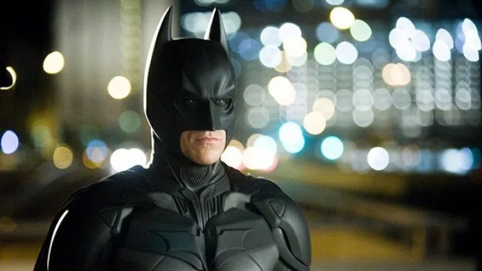 Christian Bale jako Batman ve filmu Temný rytíř