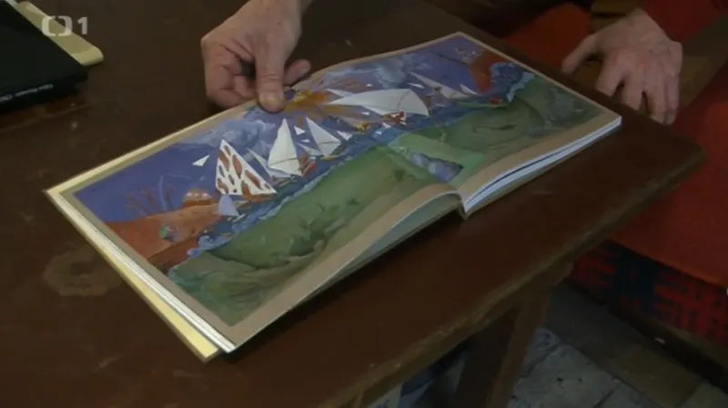 Námět pro gobelín od malíře Františka Skály