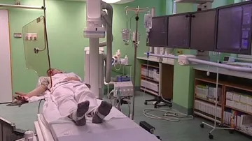 Pacient při vyšetření na kardiocentru
