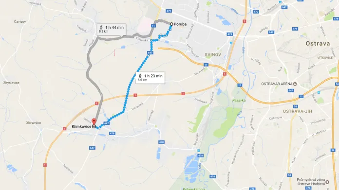 O územní plán mezi Klimkovicemi a městskou částí Poruba se vedou spory