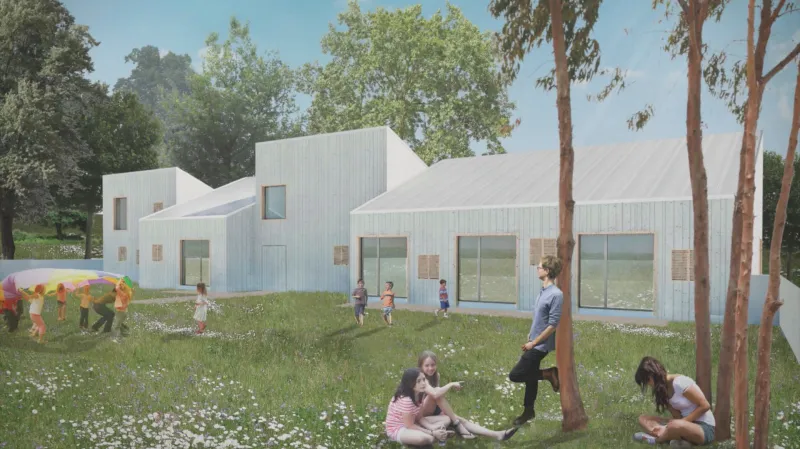 Vizualizace skautské klubovny ve Vyškově