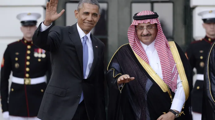 Barack Obama se zástupcem Saúdské Arábie