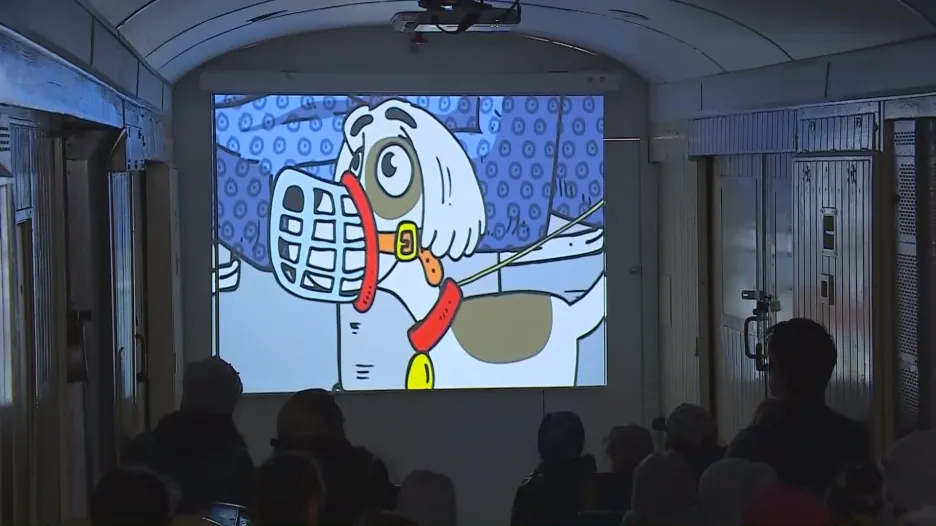 Promítání v Kinematovlaku