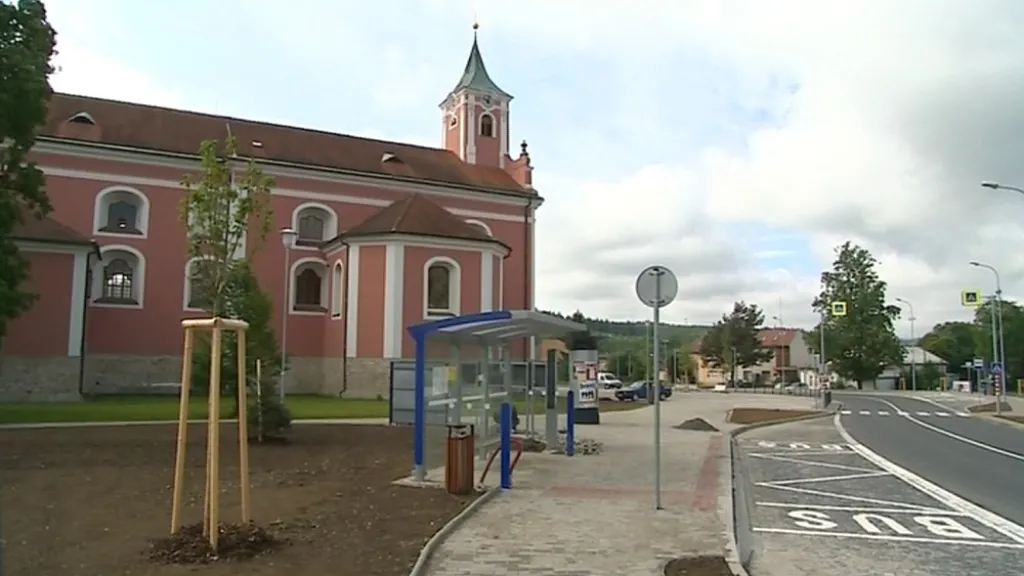 Náměstí ve Štípě po rekonstrukci