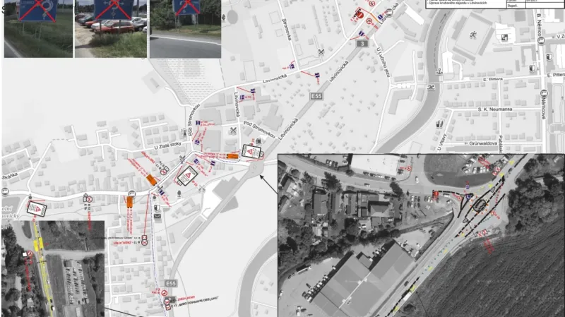 Řešení kruhového objezdu v Litvínovicích