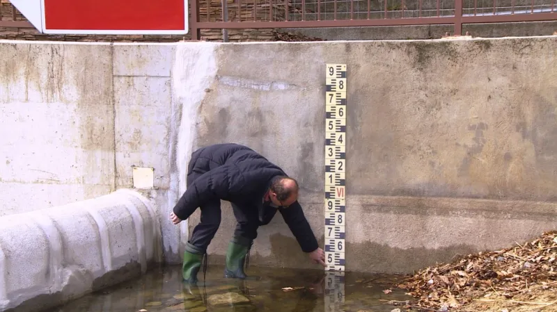 Hladina jezera je 53 centimetrů pod provozní hladinou