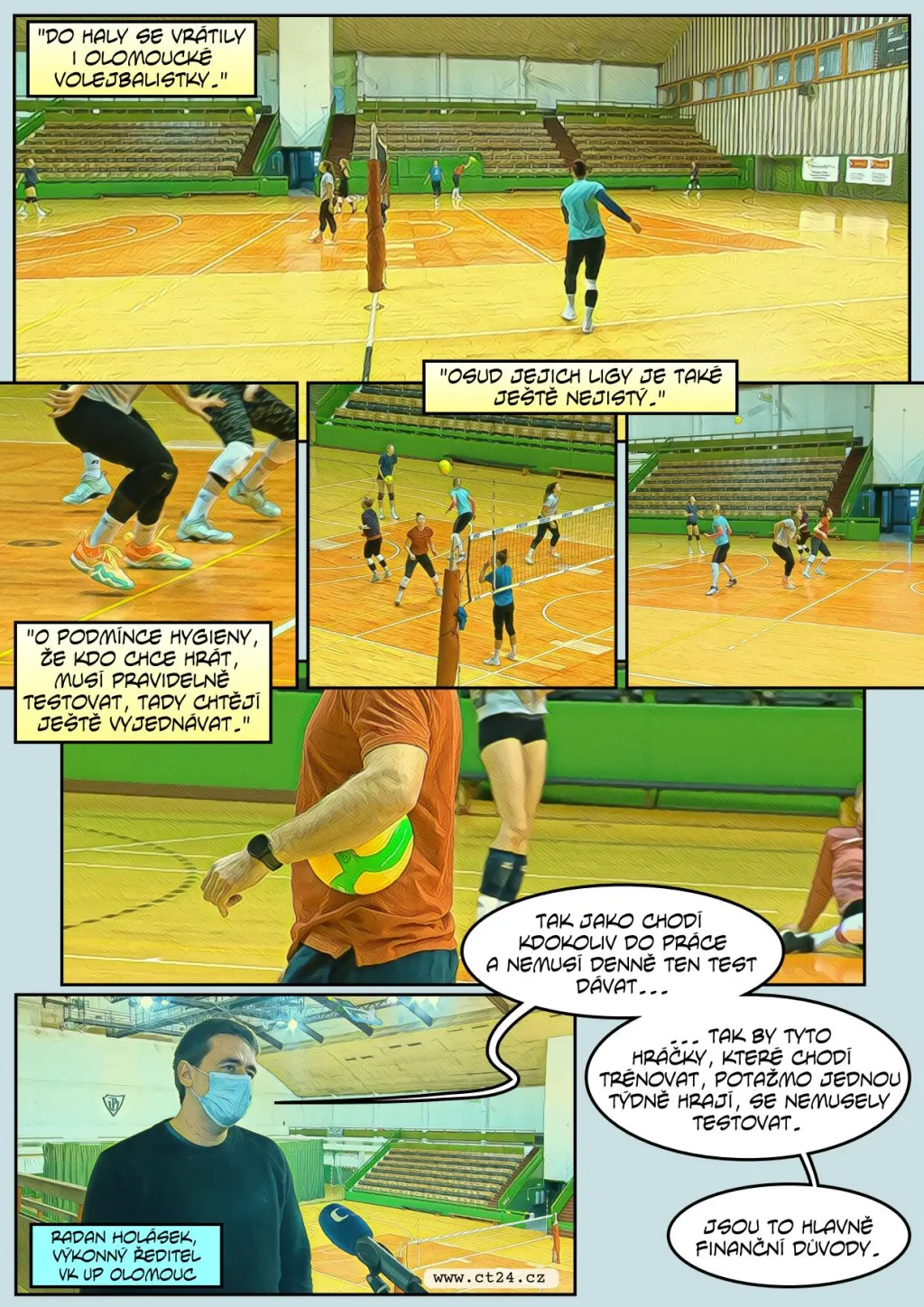 Profesionální sportovci začali trénovat