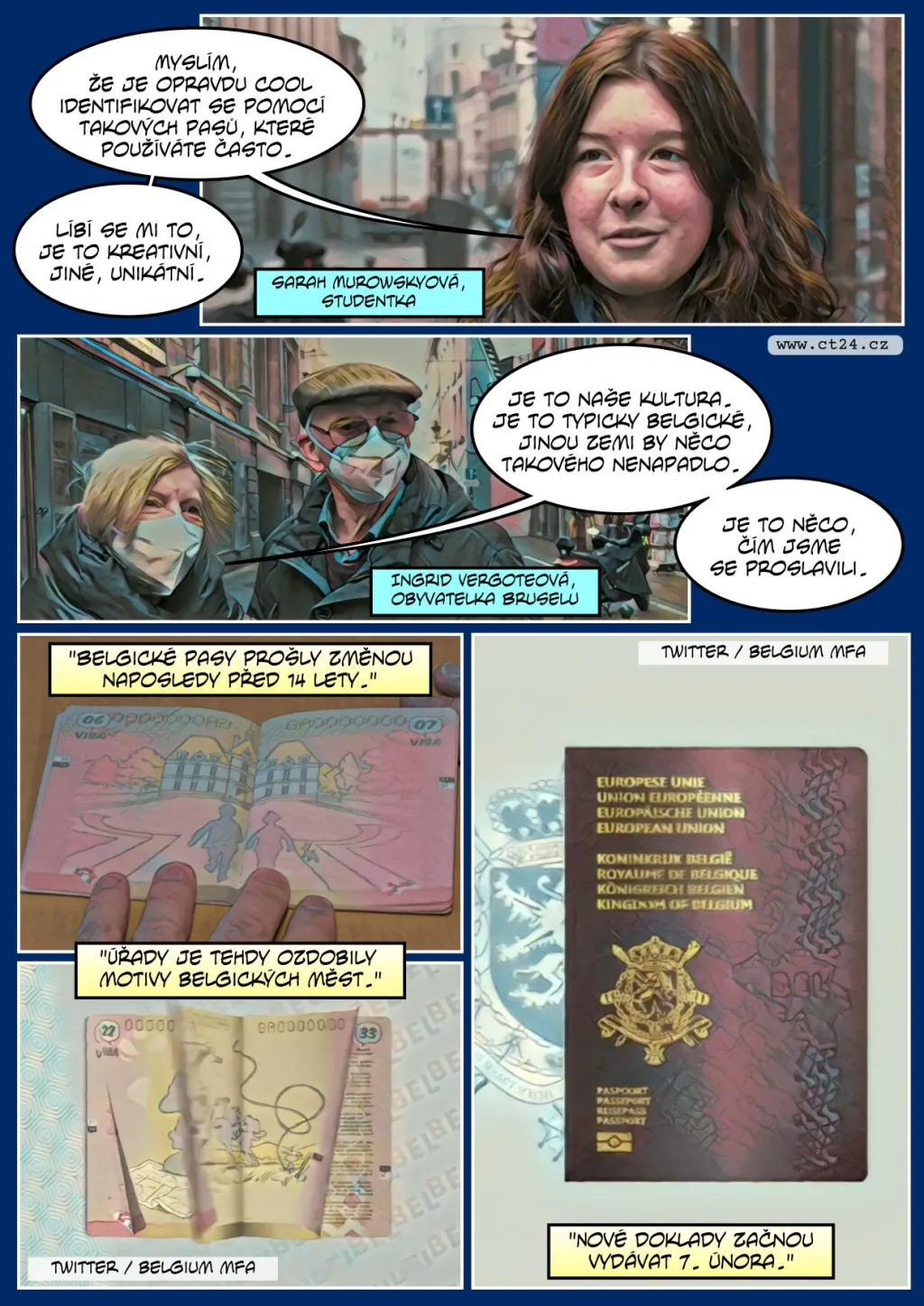 Unikátní pasy pro Belgičany