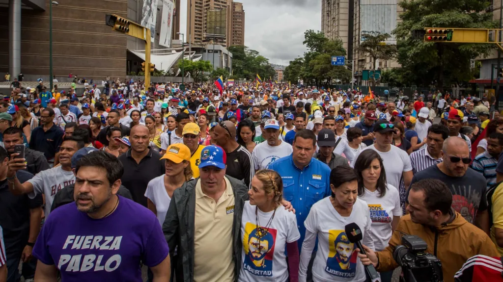 Protest v Caracasu
