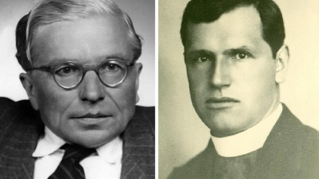 Jan Zahradníček (vpravo) a Josef Toufar