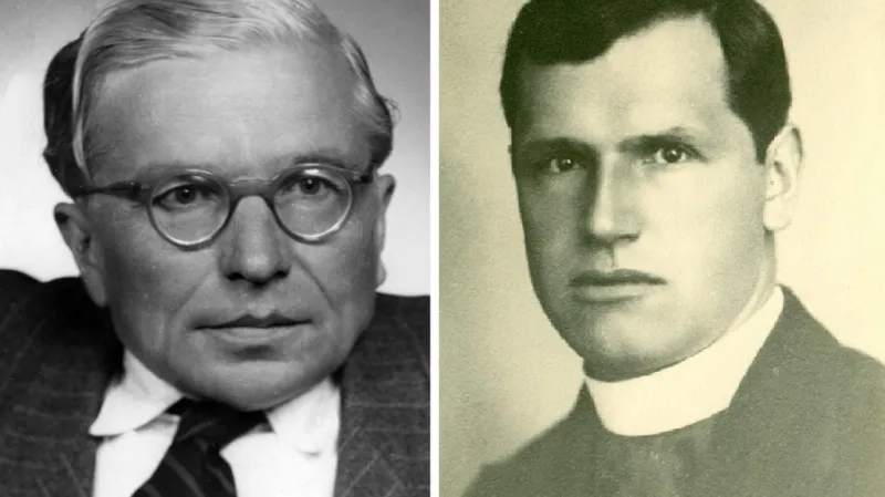 Jan Zahradníček (vpravo) a Josef Toufar