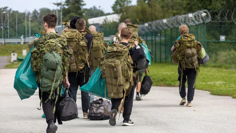 Noví branci do estonské armády (červenec 2025)