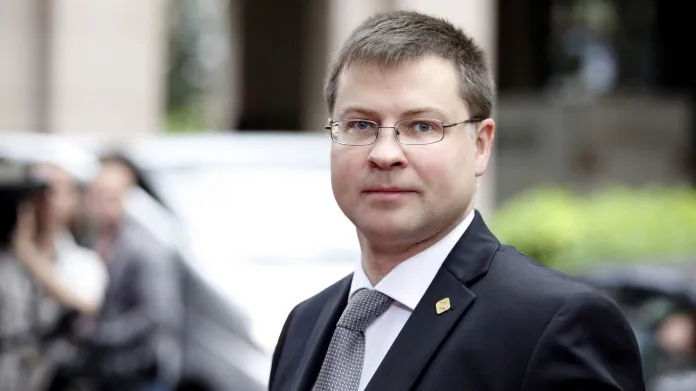 Lotyšský premiér Valdis Dombrovskis
