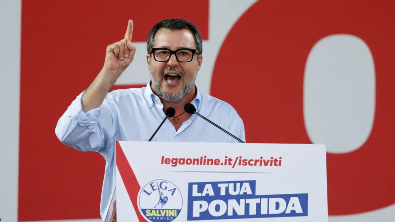 Matteo Salvini na snímku z 21. září 2025