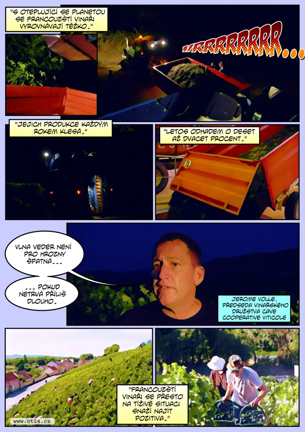 Francouzští vinaři si pochvalují velmi horké léto