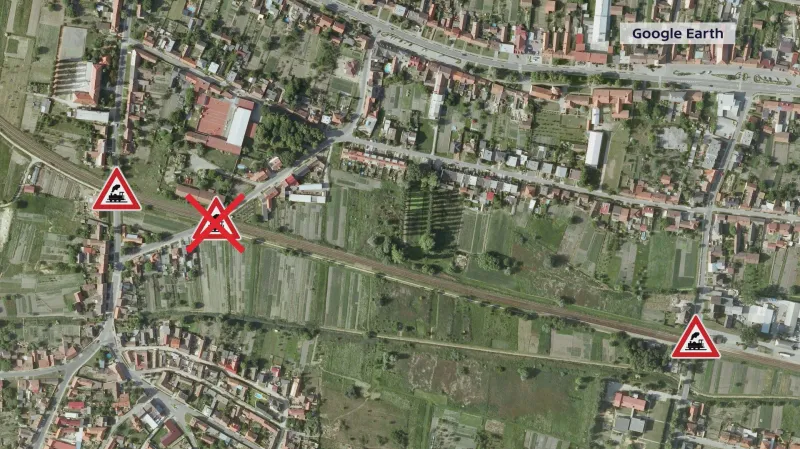 Přejezdy ve Vracově