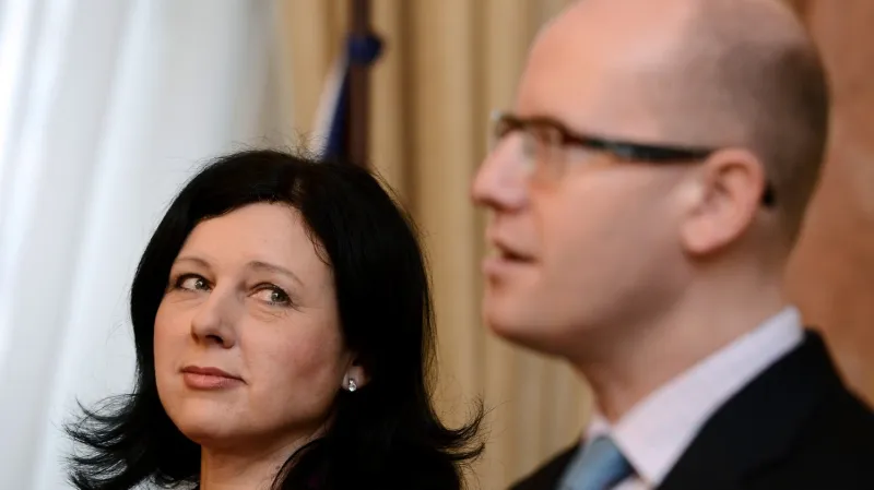 Věra Jourová a Bohuslav Sobotka