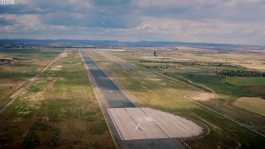 Opuštěné letiště u Ciudad Real