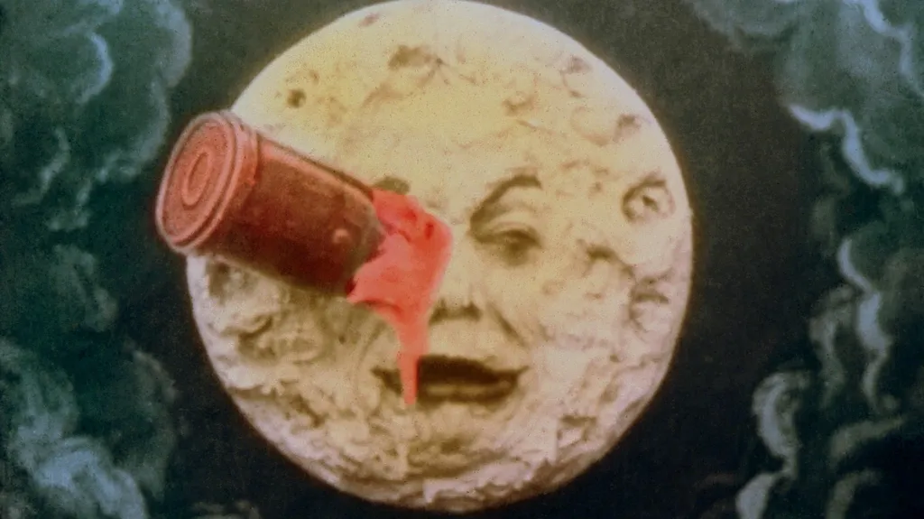 Cesta na Měsíc (1902, režie: Georges Méliès; kolorovaná verze z roku 2012)