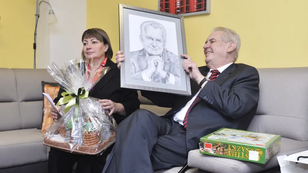Miloš Zeman s chotí Ivanou