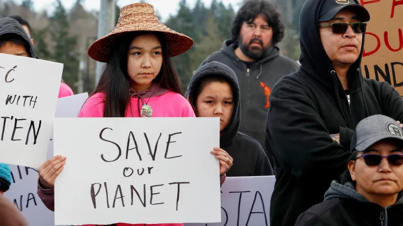 Protest domorodých obyvatel v Kanadě