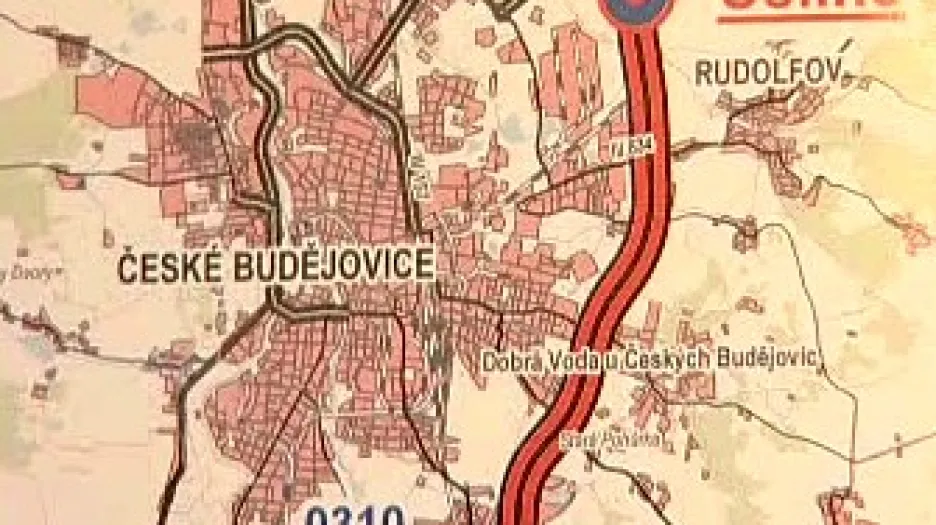 Mapa Českých Budějovic
