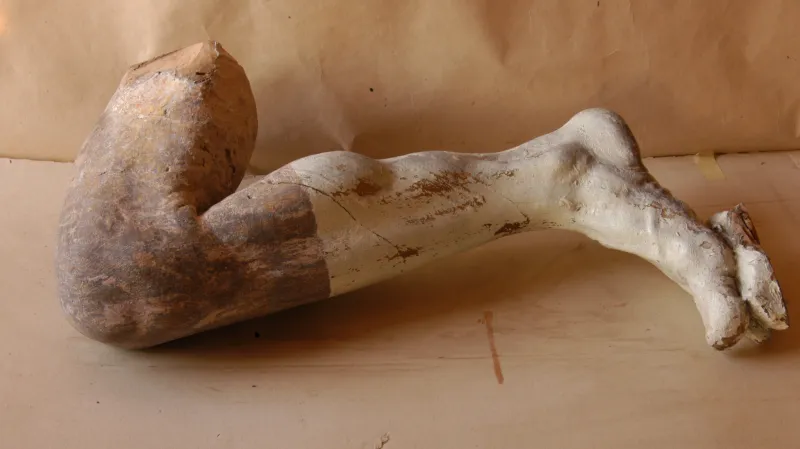 Restaurování sochy J. A. Heinze Oplakávání