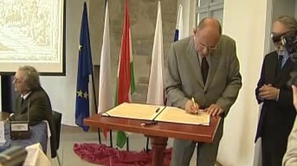 Slavnostní založení Středoevropského fóra Olomouc