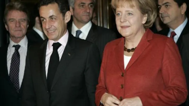 Nicolas Sarkozy a Angela Merkelová