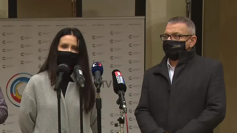 Tisková konference ministra kultury ke jmenování nové ředitelky Národní galerie Praha