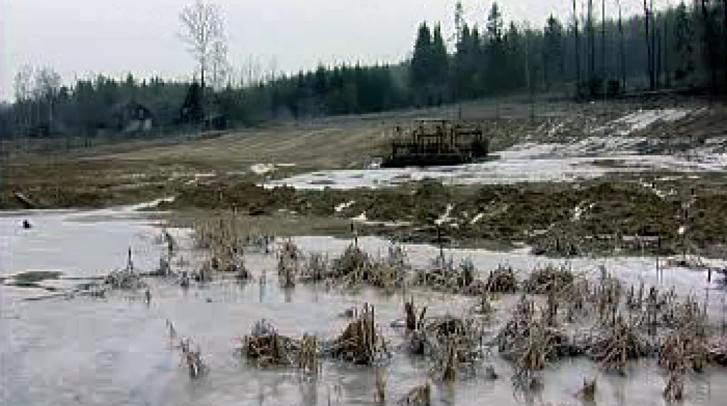 Naleziště vltavínů před rekultivací