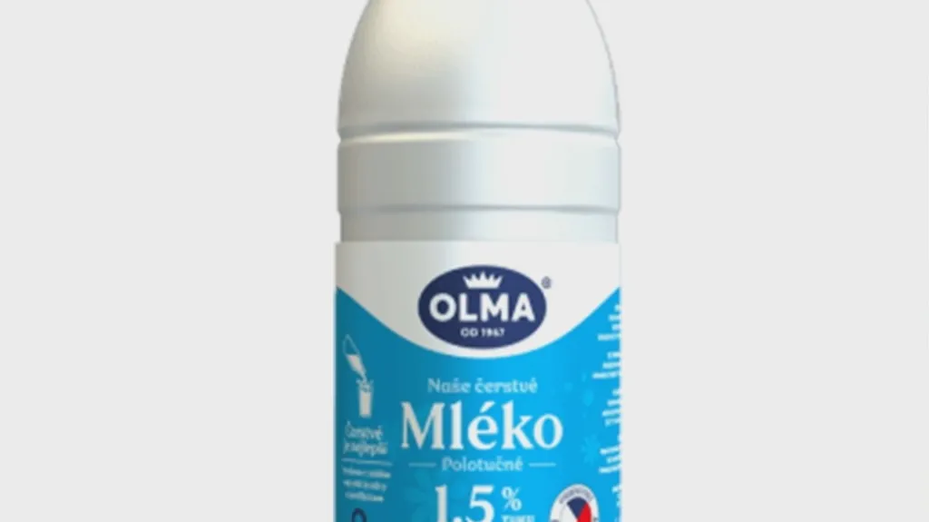 Čerstvé mléko od firmy Olma