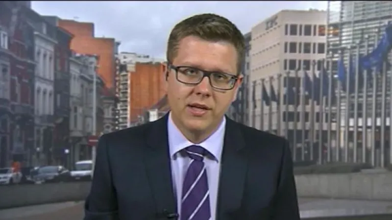 Vstup zpravodaje ČT Bohumila Vostala