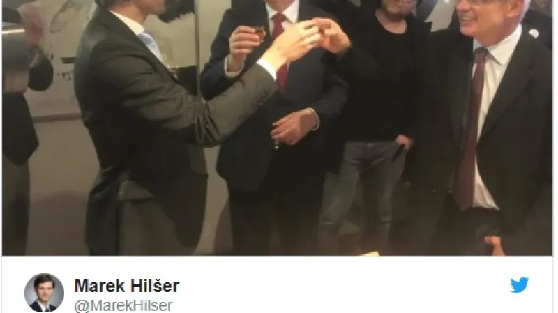 Příspěvek Marka Hilšera na Twitteru Zdroj: ČTK/Twitter