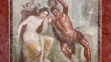 Mytologický výjev z Pompejí