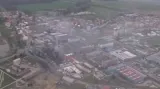 Letecké záběry Chropyně po požáru
