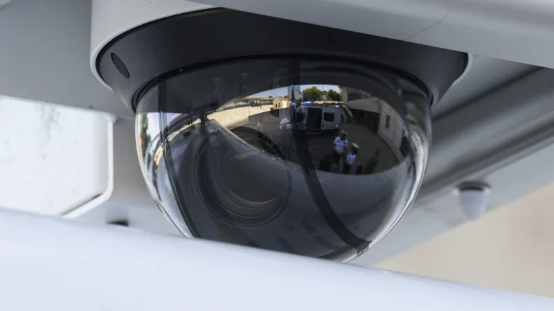 Detail kamery na policejním voze