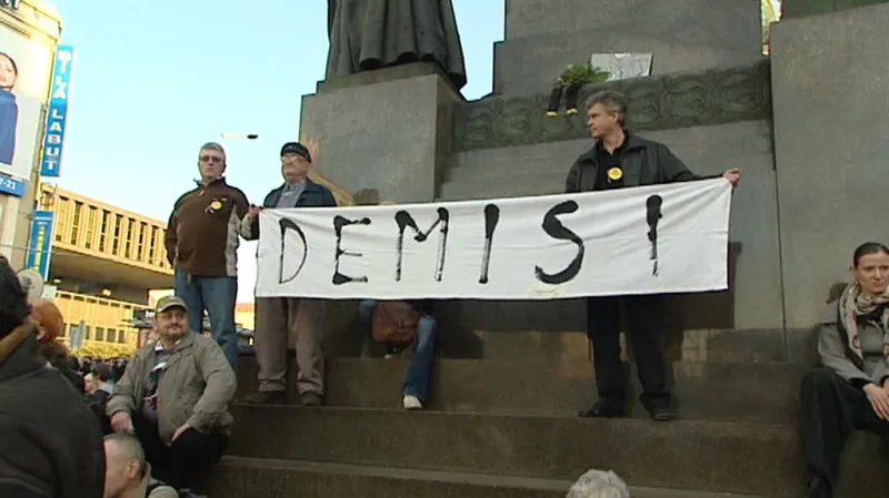 Demonstrace na Václavském náměstí