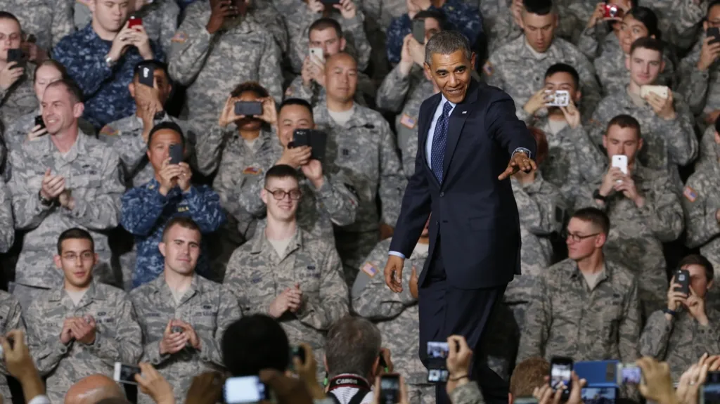Obama při návštěvě amerických posádek v Jižní Koreji