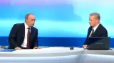 Vladimir Putin při televizní debatě