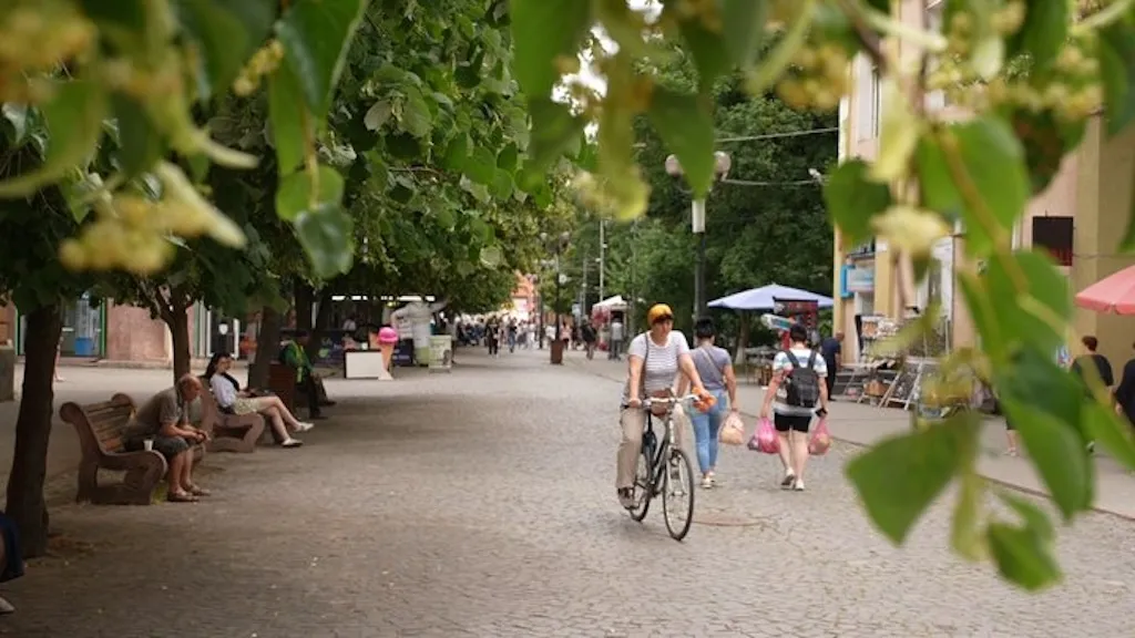 Město Berehovo v ukrajinské Zakarpatské oblasti
