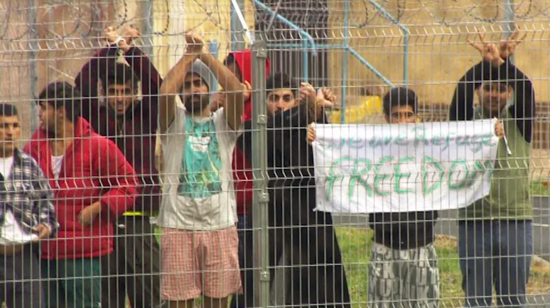 Migranti v Drahonicích