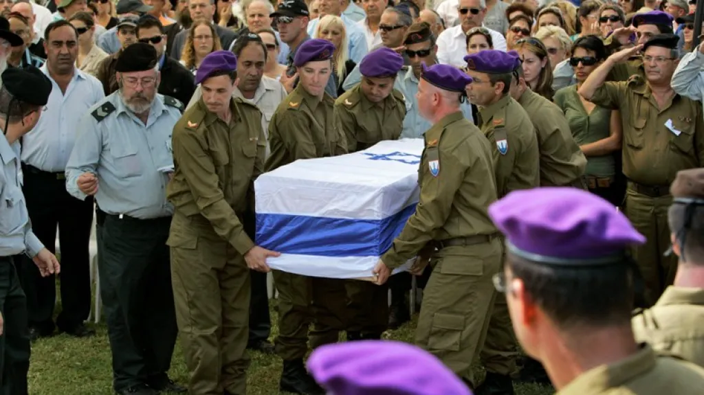 Pohřeb izraelského vojáka