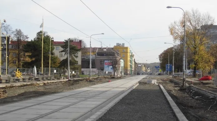 Rekonstrukce tramvajové zastávky Krajský úřad