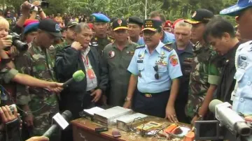 Nalezené přístroje z ruského superjetu