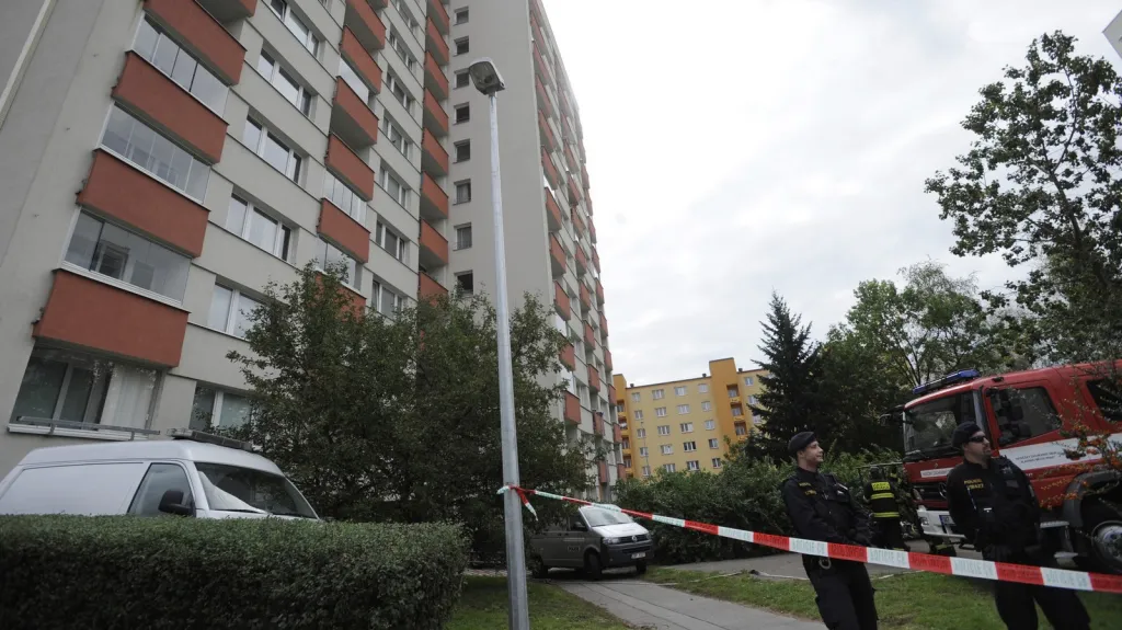 Exploze na pražském sídlišti Červený vrch